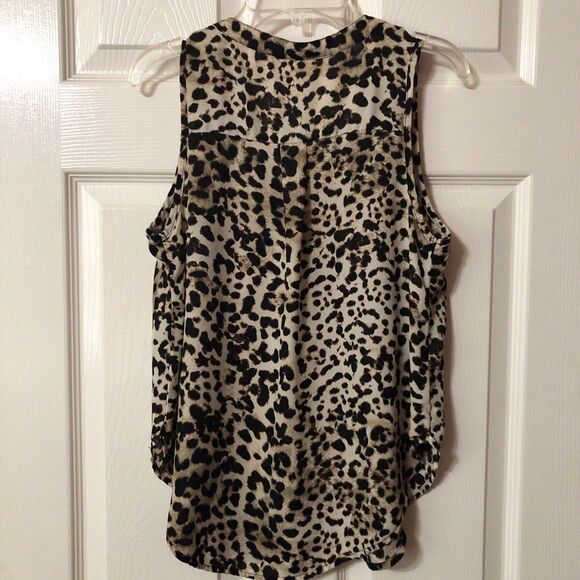 Blouse Size Small Sleeveless Cheetah Print - Picture 4 of 6